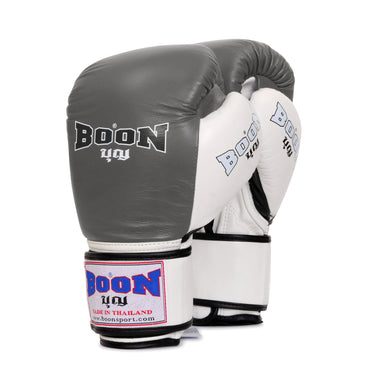 BGCGR Compact Velcro Glove Gray & White
